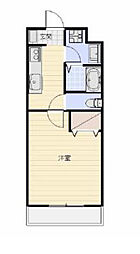 シエスタ 1Kの間取図画像