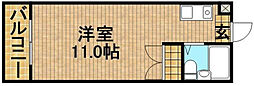 グレイス第7マンション ワンルームの間取図画像