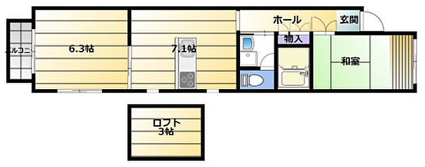 オレンジハウス 202｜静岡県湖西市新居町中之郷(賃貸アパート2DK・2階・43.06㎡)の写真 その2