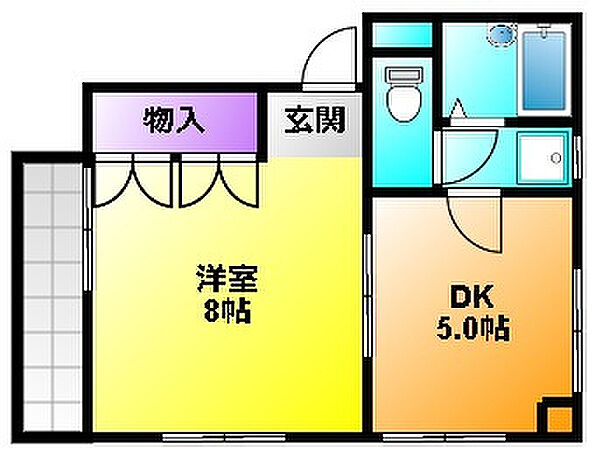 アパーション秀浩 2-B｜静岡県浜松市中央区布橋２丁目(賃貸マンション1DK・2階・25.00㎡)の写真 その2