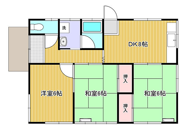 池谷様貸家 ｜静岡県浜松市中央区和合町(賃貸一戸建3DK・1階・61.14㎡)の写真 その2