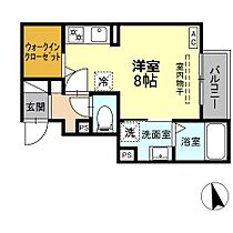 D-ROOM和地山 102 ｜ 静岡県浜松市中央区和地山２丁目（賃貸アパート1R・1階・25.03㎡） その2