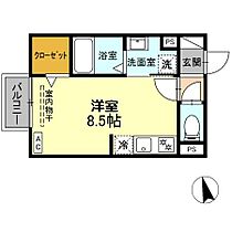 D-ROOM和地山 105 ｜ 静岡県浜松市中央区和地山２丁目（賃貸アパート1R・1階・24.64㎡） その2