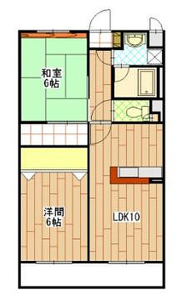 シーシェル馬舟 207｜静岡県浜松市中央区和合町(賃貸マンション2LDK・2階・52.08㎡)の写真 その2