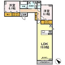 D-Hills下池川 201 ｜ 静岡県浜松市中央区下池川町（賃貸アパート2LDK・2階・76.92㎡） その2