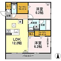 Advance 101 ｜ 静岡県浜松市中央区佐藤１丁目（賃貸アパート2LDK・1階・60.39㎡） その2