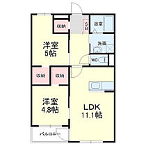 ヴェルデkitatera 203 ｜ 静岡県浜松市中央区北寺島町（賃貸マンション2LDK・2階・54.97㎡） その2