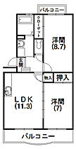 エクセルTSUJI 203 ｜ 静岡県浜松市中央区飯田町（賃貸マンション2LDK・2階・58.90㎡） その2