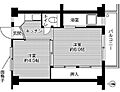 ビレッジハウス篠原2号棟2階2.9万円