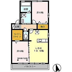 間取図画像 2LDK