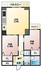 間取図画像 2LDK