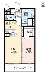 Legrand III (ルグラン3) 1LDKの間取図画像