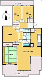 リヴァージュ高林 4LDKの間取図画像