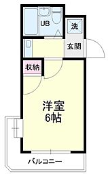 カレッジタウンウイング 1Kの間取図画像