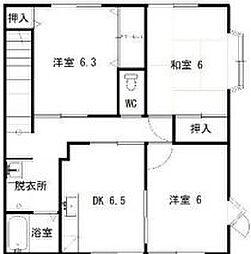 ハイステージ志都呂館3 3DKの間取図画像
