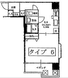 アルテッツァ紺屋町 1DKの間取図画像