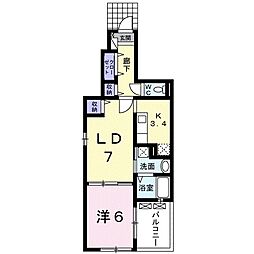 レーベン59 1LDKの間取図画像