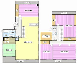 ハイブリッヂビル 5SLDKの間取図画像