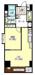 ガーデン昴 1LDKの間取図画像