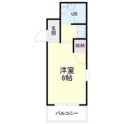 カレッジタウンウイング 1Kの間取図画像