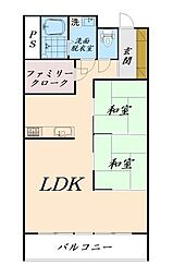 間取図画像 2SLDK