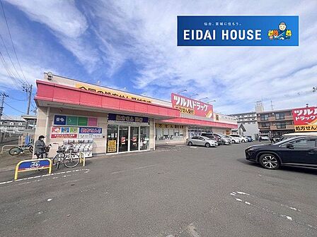 ツルハドラッグ仙台新田店 徒歩13分。 980m