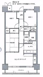 コーシャハイツ苅田 3LDKの間取図画像