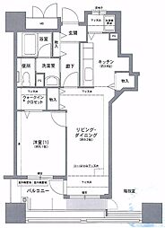 コーシャハイツ安土町 1LDKの間取図画像