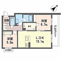 シャーメゾンビバーチェ東岸和田  ｜ 大阪府岸和田市土生町２丁目（賃貸マンション2LDK・3階・61.81㎡） その2