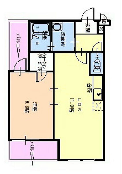 サンライズ笠松 ｜大阪府泉佐野市笠松２丁目(賃貸アパート1LDK・2階・40.11㎡)の写真 その2