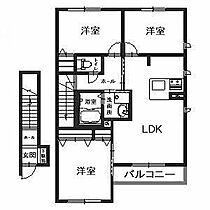 シャーメゾン泉陽　A棟  ｜ 大阪府泉佐野市中庄（賃貸アパート3LDK・2階・71.42㎡） その2