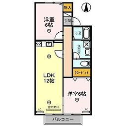 間取図画像 2LDK