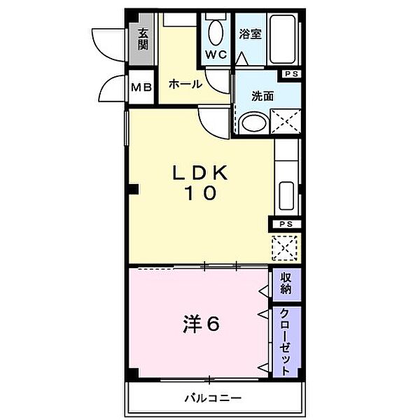 パ－クヒルズ 201｜茨城県日立市金沢町４丁目(賃貸アパート1LDK・2階・41.41㎡)の写真 その2