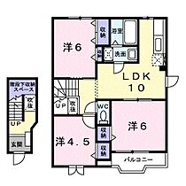 ベルウッド　381　B 203 ｜ 茨城県日立市滑川町２丁目（賃貸アパート3LDK・2階・65.57㎡） その2