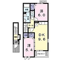 エクセレントII 202 ｜ 茨城県日立市田尻町７丁目（賃貸アパート2LDK・2階・54.38㎡） その2