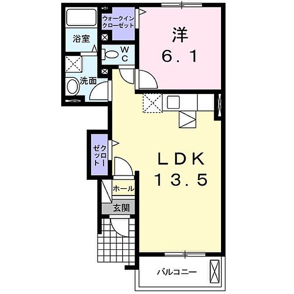 リヴァー　グローヴIII 102｜茨城県日立市金沢町１丁目(賃貸アパート1LDK・1階・44.70㎡)の写真 その2