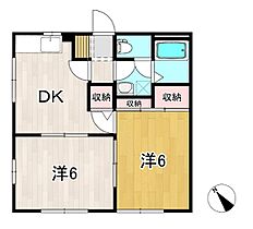 ファミール 102 ｜ 茨城県日立市久慈町３丁目（賃貸アパート2DK・1階・40.00㎡） その2