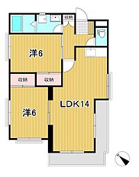 間取図画像 2LDK