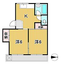 みかの原コーポラスI 304P ｜ 茨城県日立市大みか町６丁目（賃貸マンション2K・3階・38.01㎡） その2