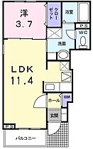 メゾン・エアリー 101 ｜ 茨城県日立市十王町友部（賃貸アパート1LDK・1階・37.13㎡） その2