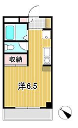 フォレストタガ 1Kの間取図画像