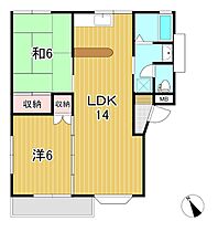 ソベニール 101 ｜ 茨城県日立市東多賀町３丁目（賃貸アパート2LDK・1階・47.10㎡） その2