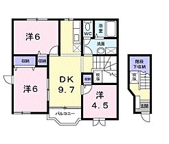 ミレニアムIII 201 ｜ 茨城県日立市十王町友部（賃貸アパート3DK・2階・65.98㎡） その2