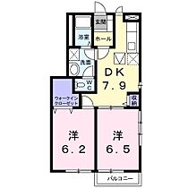 アンソレイエII 101 ｜ 茨城県日立市折笠町１丁目（賃貸アパート2DK・1階・48.28㎡） その2