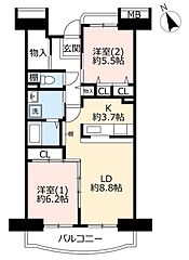 物件の間取り