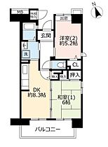 URコンフォール上野台 0003-0701 ｜ 埼玉県ふじみ野市上野台1丁目（賃貸マンション2DK・7階・49.98㎡） その2