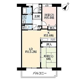 間取図画像 2LDK