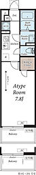 ヴィラ千川 1階1Kの間取り
