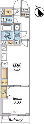 リブリ・西台 1LDKの間取図画像