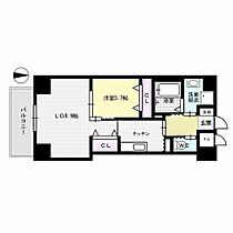 福岡県福岡市早良区室見２丁目（賃貸マンション1LDK・8階・40.09㎡） その2